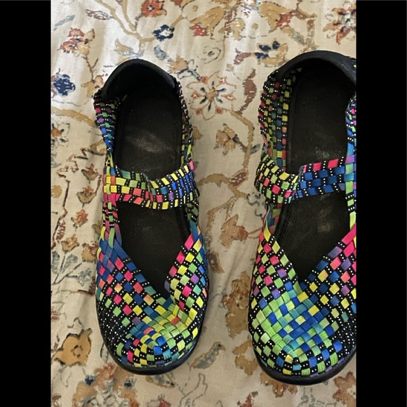 Trendy Neon colorful shoes, Size 9, EUC - Picture 1 of 3